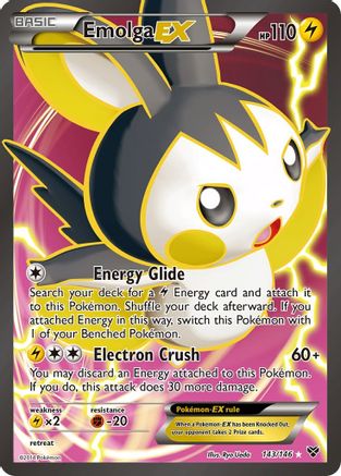Emolga EX (143 Full Art) (Holofoil)