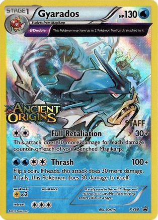 Gyarados - XY60 (Prerelease) [Staff] (Holofoil)