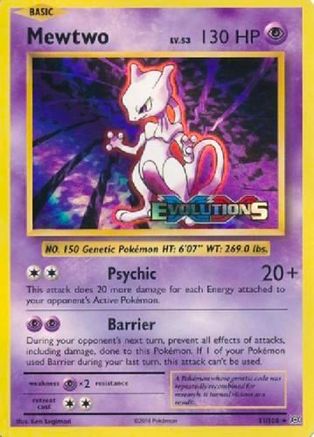 Mewtwo (XY Evolutions Prerelease) (Holofoil)