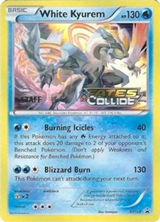 White Kyurem - XY128 (Prerelease) [Staff] (Holofoil)