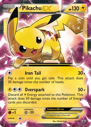 Pikachu EX - XY84 (Holofoil)