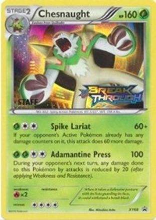 Chesnaught - XY68 (Prerelease [Staff] (Holofoil)