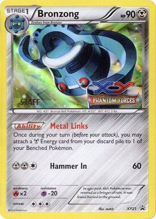Bronzong - XY21 (Prerelease) [Staff] (Holofoil)