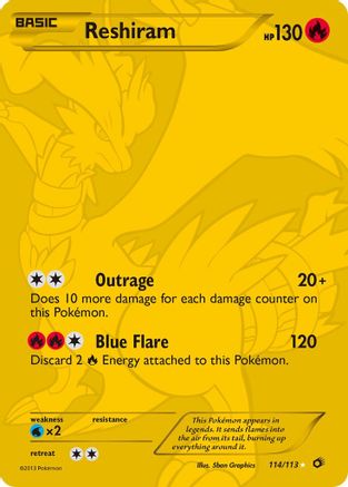 Reshiram (114 Full Art Secret Rare) (Holofoil)