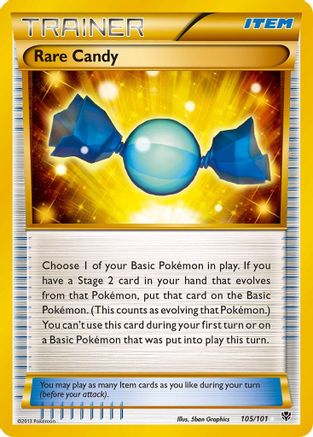Rare Candy (105 Secret Rare) (Holofoil)
