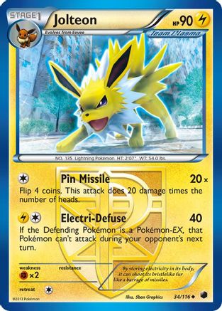 Jolteon (Team Plasma) (Reverse Holofoil)