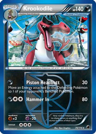 Krookodile (Team Plasma) (Reverse Holofoil)