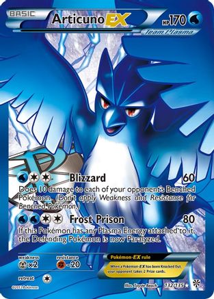 Articuno EX (Team Plasma) (132 Full Art) (Holofoil)