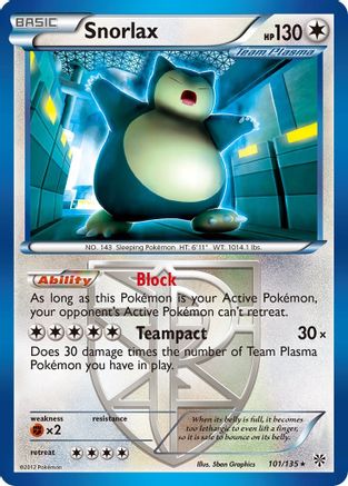 Snorlax (Team Plasma) (Reverse Holofoil)