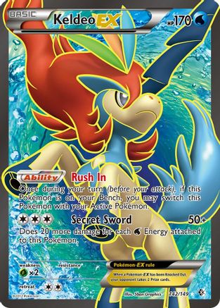 Keldeo EX (142 Full Art) (Holofoil)