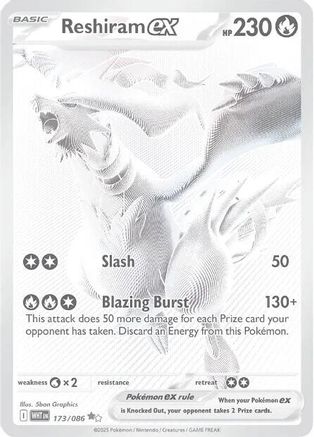Reshiram ex - 173/086 (Holofoil)