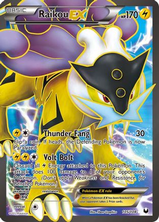 Raikou EX (105 Full Art) (Holofoil)