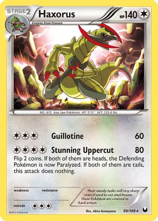 Haxorus (Reverse Holofoil)