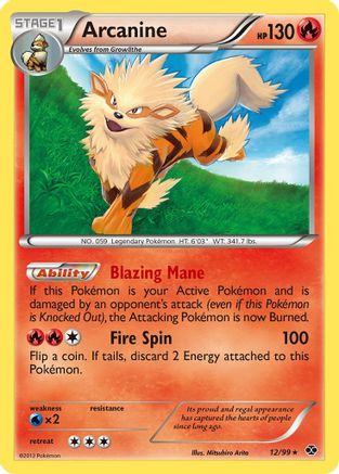 Arcanine (12) (Reverse Holofoil)
