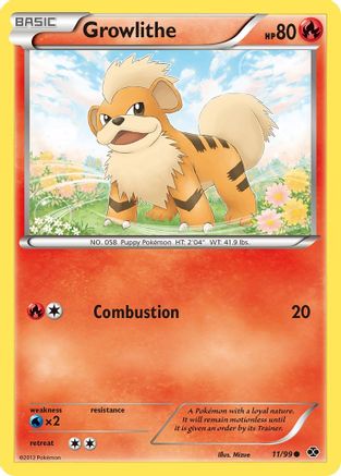 Growlithe (11) (Reverse Holofoil)