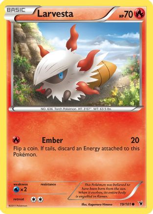 Larvesta (19) (Reverse Holofoil)