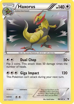 Haxorus (Reverse Holofoil)