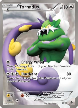 Tornadus (98 Full Art) (Holofoil)