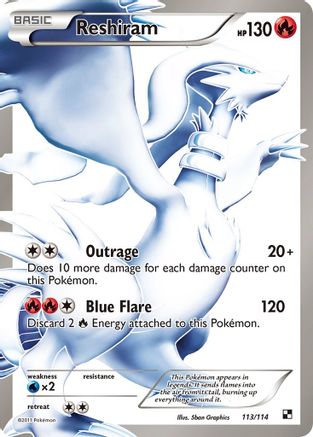 Reshiram (113 Full Art) (Holofoil)