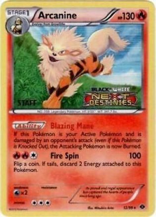 Arcanine - 12/99 (Prerelease) [Staff] (Holofoil)