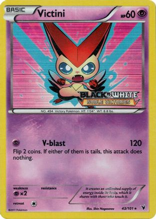 Victini - 43/101 (Prerelease) (Holofoil)