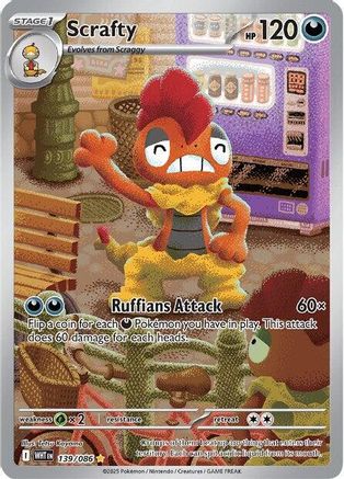 Scrafty - 139/086 (Holofoil)
