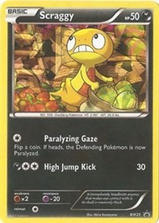 Scraggy - BW25 (Cracked Ice Holo) (Holofoil)
