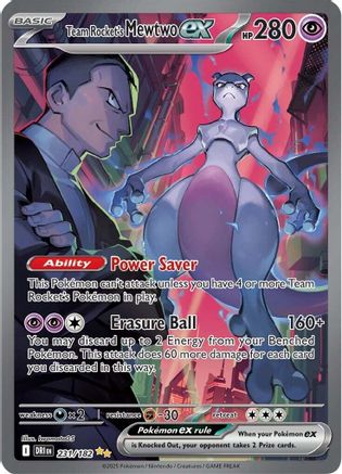 Team Rocket's Mewtwo ex - 231/182 (Holofoil)
