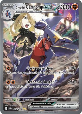 Cynthia's Garchomp ex - 232/182 (Holofoil)