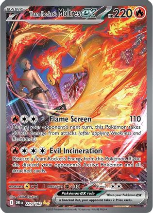 Team Rocket's Moltres ex - 229/182 (Holofoil)