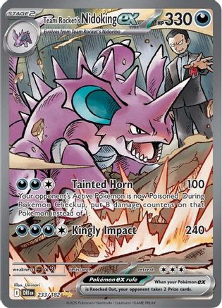 Team Rocket's Nidoking ex - 233/182 (Holofoil)