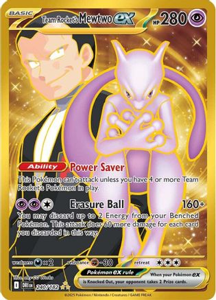 Team Rocket's Mewtwo ex - 240/182 (Holofoil)