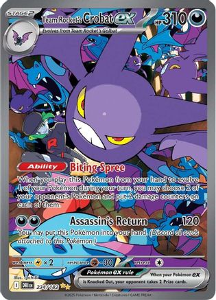 Team Rocket's Crobat ex - 234/182 (Holofoil)