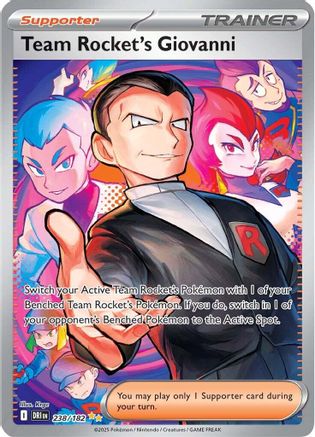 Team Rocket's Giovanni - 238/182 (Holofoil)