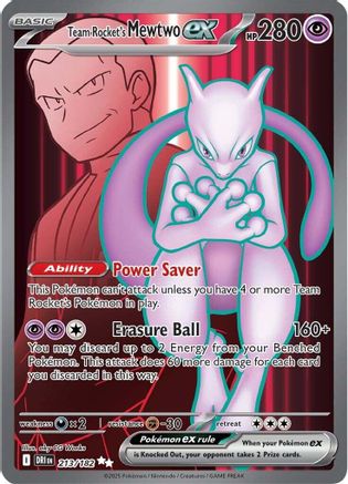 Team Rocket's Mewtwo ex - 213/182 (Holofoil)