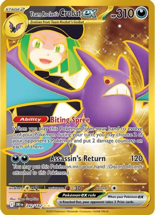 Team Rocket's Crobat ex - 242/182 (Holofoil)