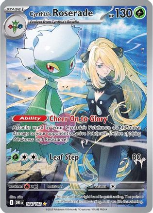 Cynthia's Roserade - 184/182 (Holofoil)