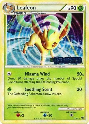 Leafeon - 17/90 (Prerelease) (Holofoil)