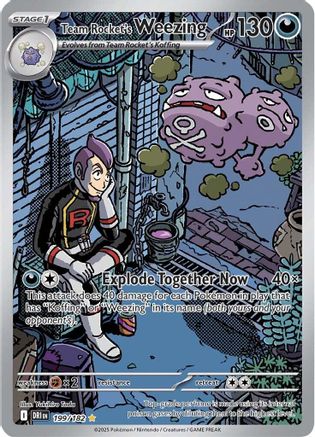 Team Rocket's Weezing - 199/182 (Holofoil)