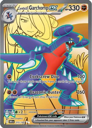 Cynthia's Garchomp ex - 215/182 (Holofoil)