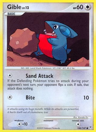 Gible (Reverse Holofoil)
