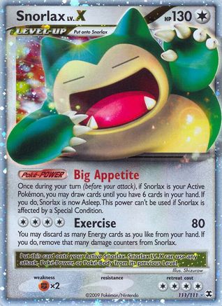 Snorlax Lv.X (Holofoil)