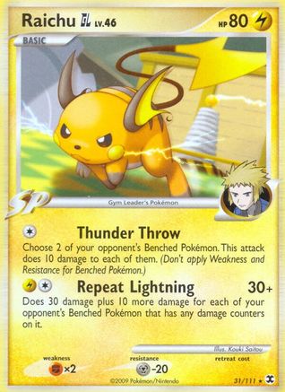 Raichu GL (Reverse Holofoil)