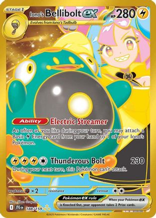 Iono's Bellibolt ex - 188/159 (Holofoil)