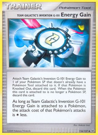 Team Galactic's Invention G-101 Energy Gain (Reverse Holofoil)