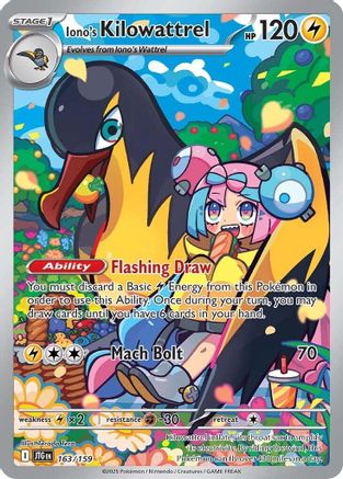 Iono's Kilowattrel - 163/159 (Holofoil)