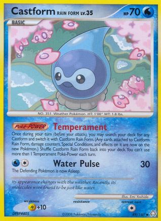 Castform Rain Form (Reverse Holofoil)