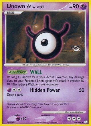 Unown (W) (Reverse Holofoil)