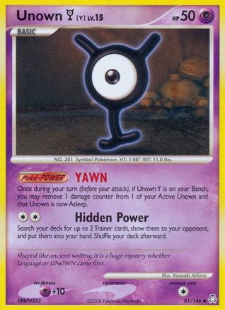 Unown (Y) (Reverse Holofoil)