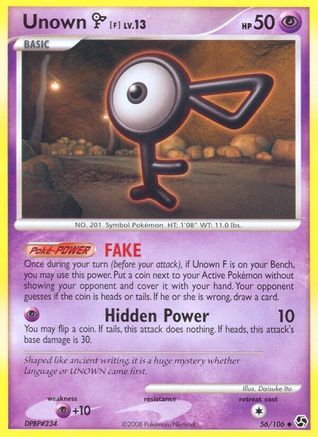 Unown [F] (Reverse Holofoil)